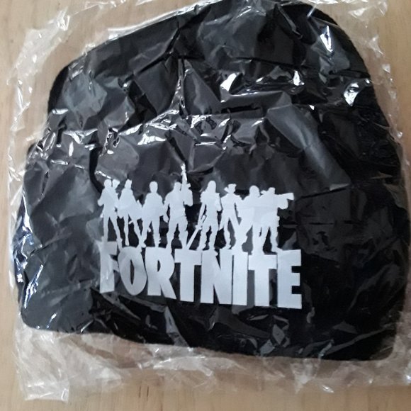 Fortnite Black Name Beanie Hat - Picture 2 of 3